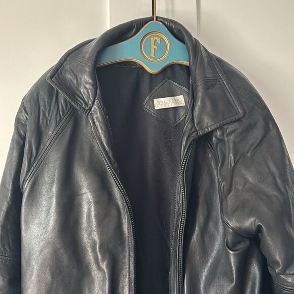 Andrew Marc Addition Geniune Leather Full Zip Jacket - L - Picture 2 of 7